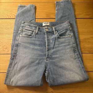 A gold e button fly Nico jeans 25